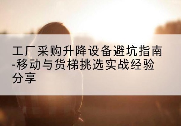 南雄移动式升降机怎么选-工厂采购升降设备避坑指南-移动与货梯挑选实战经验分享